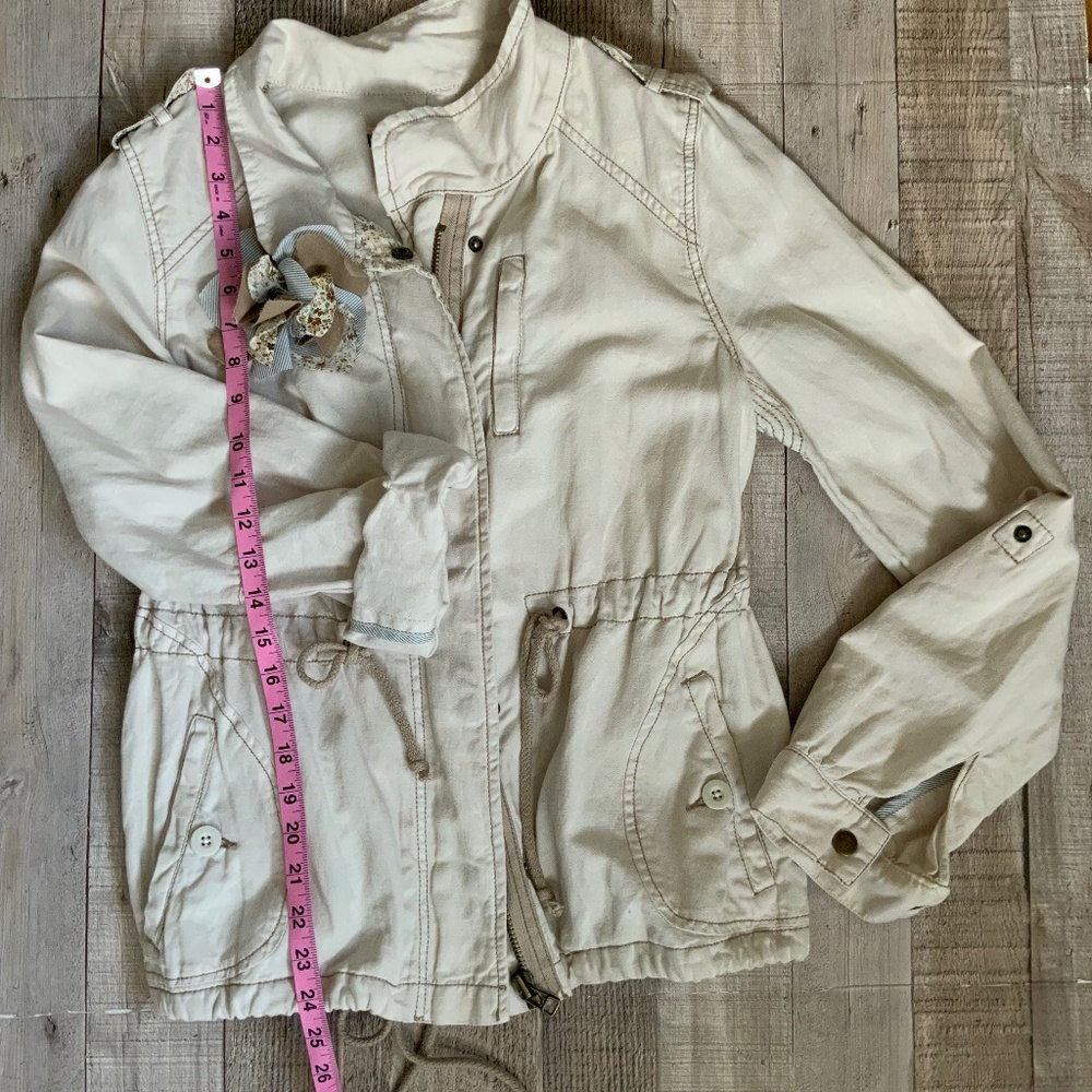 Anthropologie Daughters of the Liberation Tan Anorak Utility Jacket SZ 10 - Picture 12 of 15